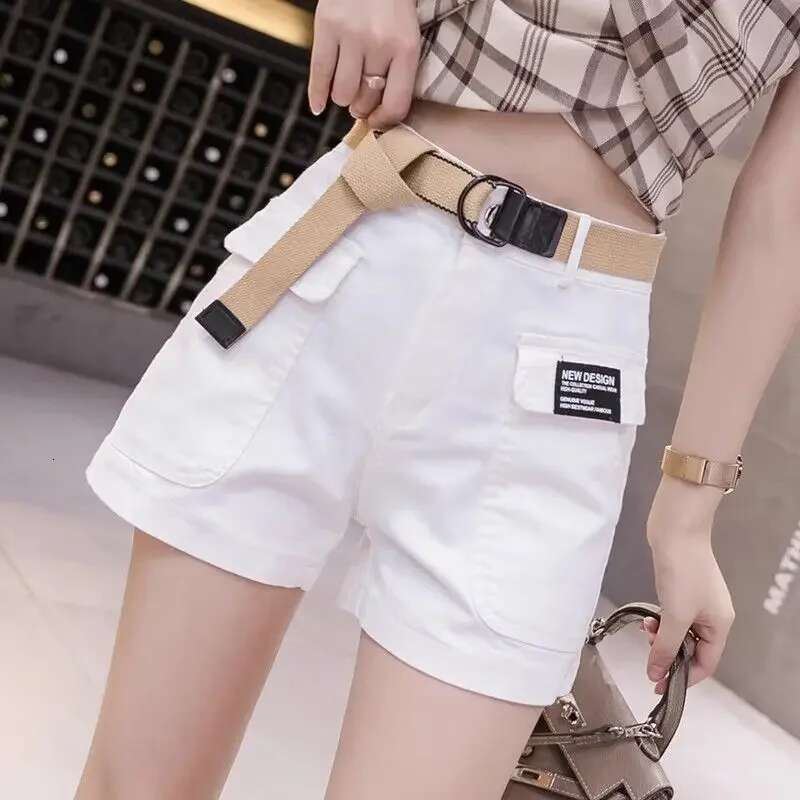 High Waist Shorts for Women Korean Style Cotton Short Pants Woman Design Trend 2025 Fashion Clothing XL Outfits Youthful Jorts