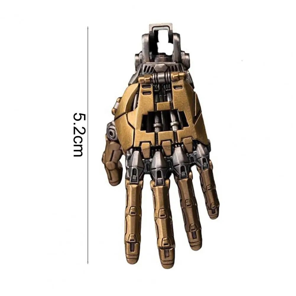 Robot Hand Pendant Mechanical Bionic Hand Pendant with Chain for Men/Women Movable Finger Joints Robot Hand Charm Jewelry 250613