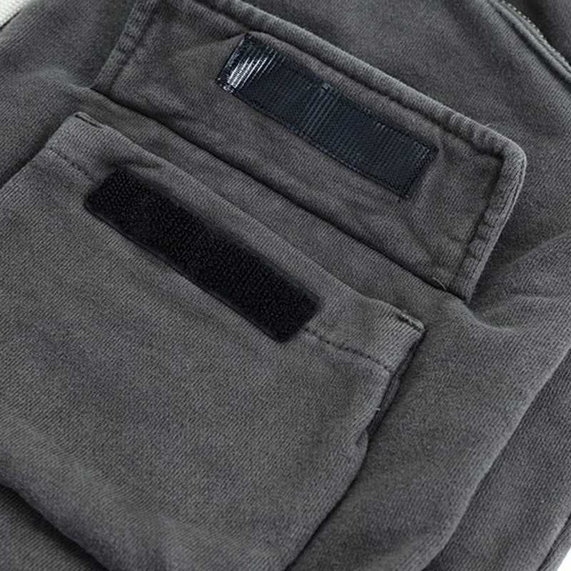 New Shorts Heavyweight Make Old Multiple Pockets Zipper Loose Casual Trend Men Woman Oversized Work Pants Breeches Z250617