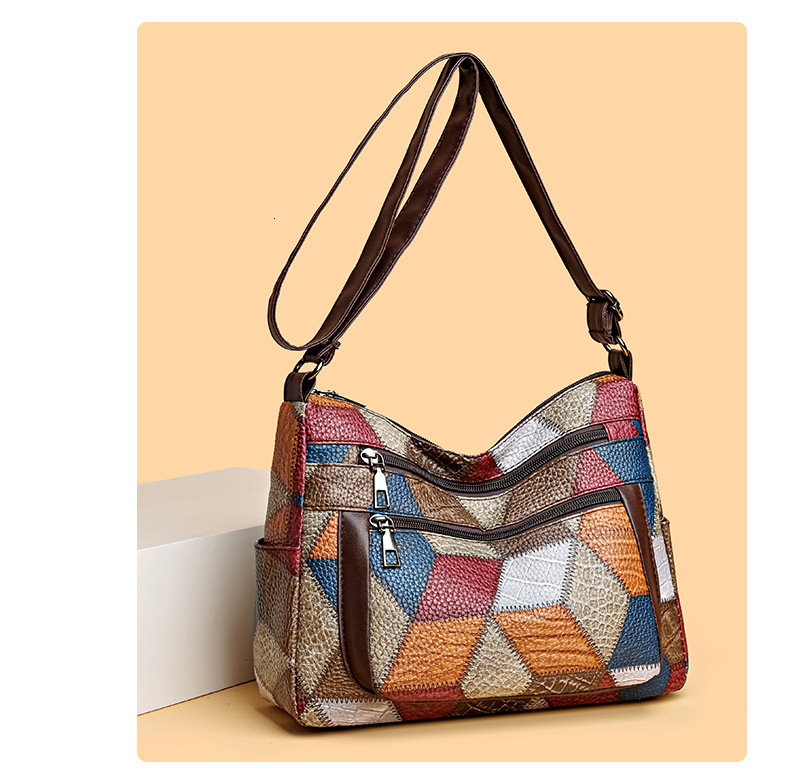 Free Shipping 2025 New Designer Bag Retro Women's Soft Leather Patch Large Capacity Single Shoulder Handbag Simple Casual High-quality Shopping B