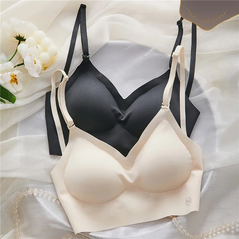 Invisible Push Up Bra Backless Sexy Women Bras Low Cut Plunge Brassiere Open Back Wedding Underwear Seamless Lingerie 250617