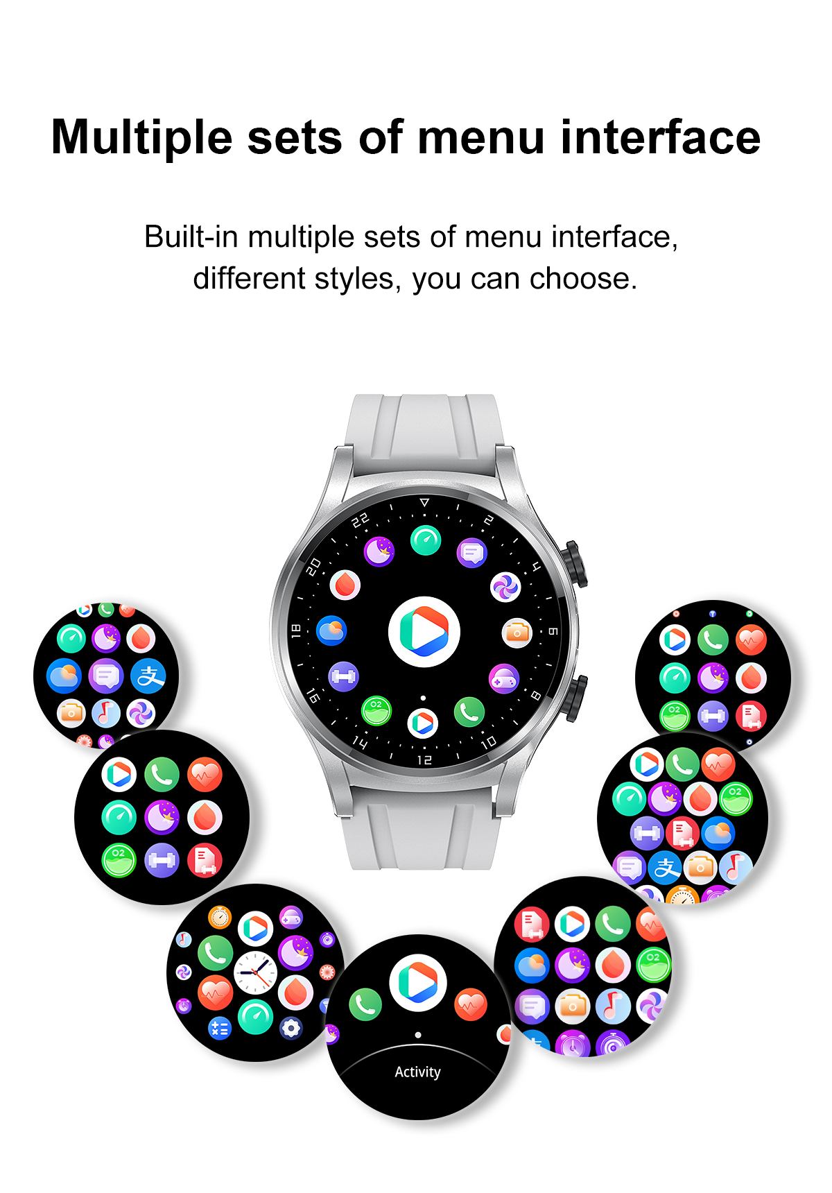 GT66 New Touch Screen Smart Watch Bluetooth Headset 2 In 1 Men Sports Fitness Tracker Electronic Watch Blood Pressure Monitor