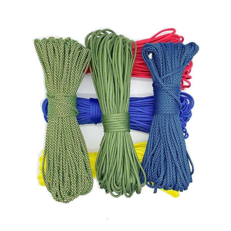 31 Meters Dia4mm 7 stand Cores Paracord for Survival Parachute Cord Lanyard Camping Climbing Rope Hiking Clothesline 250611