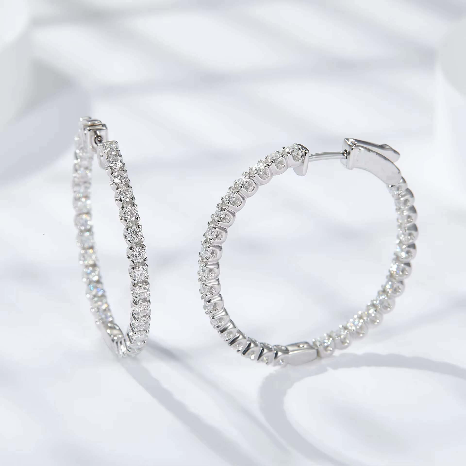 2024 Hot Selling 925 Sterling Silver Moissanite Fine Jewelry Earrings for Women