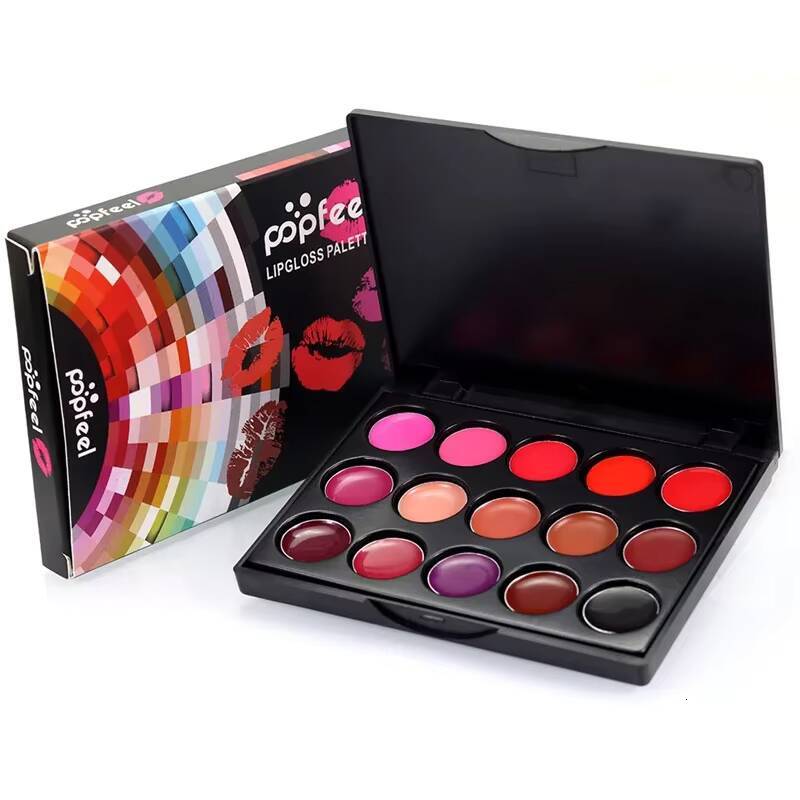 Matte Lipstick Palette Matt Pallete Waterproof Moisturizer Cream Smooth Makeup Lasting Lip Stick Set Batom Maquiagem happy