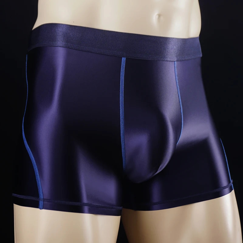 satin Sexy Men gloss boxers pack shinny briefs mens shorts underwear Swimming trunks 250614