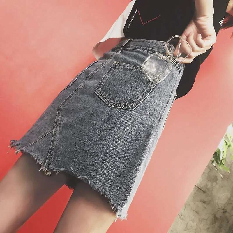 Night Club Outfit Womens Denim Skirt Sexy Midi Fashion A Line Skirts for Woman Korean Style Cheap Stylish New In Jeans Clothes