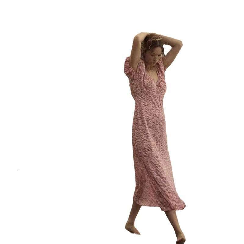 Promdress Wedding Guest Dress for Women Dresses for Woman Party 765 Summer New 2025 French Country Style Short Sleeve Gentle Small Floral Sweet Girl L