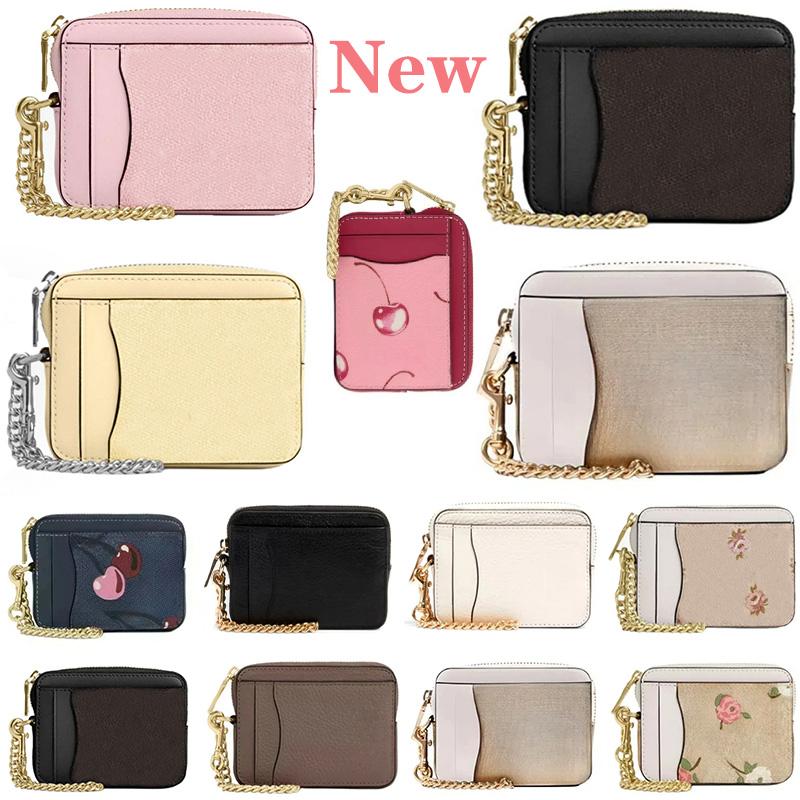 New Wallet of Women Chain wallet Extra Large Capacity Card Case Zipper Card Holder Wallet Coin purse Coin wallet