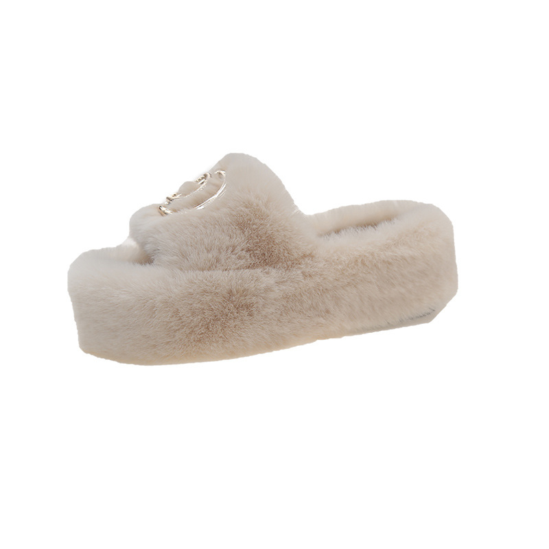 hot free shipping designer slippers for woman winter Indoor outdoor keep warm comfortable vintage Plush sandals dh1702150