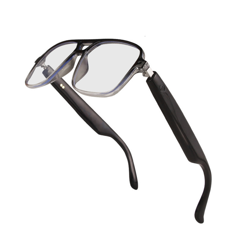 New Smart Bluetooth Glasses Double Beam Color Changing Lenses Anti-Blue Light Music Playback Call Anti-Uv Sunglasses