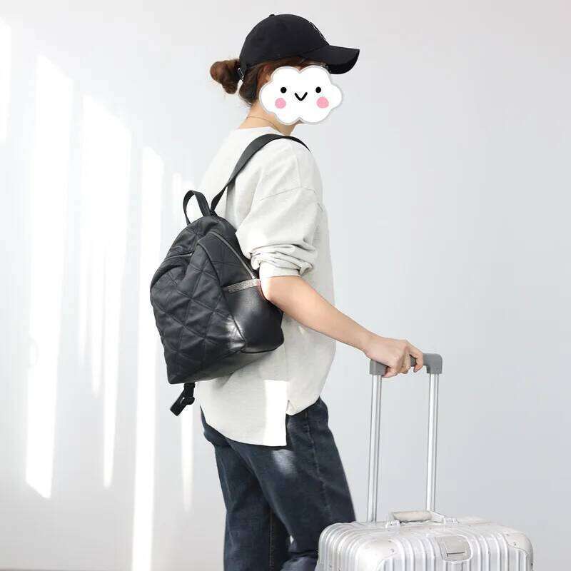 2025 New Arrival Women Genuine Leather Backpack Soft And Comfortable Fashion Versatile Style Cowhide Bags