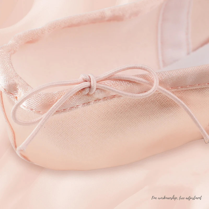 Professional Ballet Pointe Shoes With Genuine Leather Sole Women Satin Ballet Shoes With Ribbons For Professional Ballerina 250613