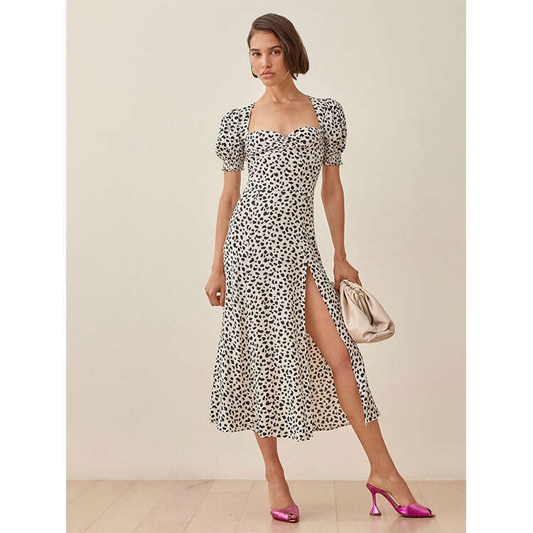 Designer Dresses Maxi Dress Luxury Dress Vestidos De Noche 120#ref Rayon Floral Dress 2025 Summer New French Style Womens Fashion