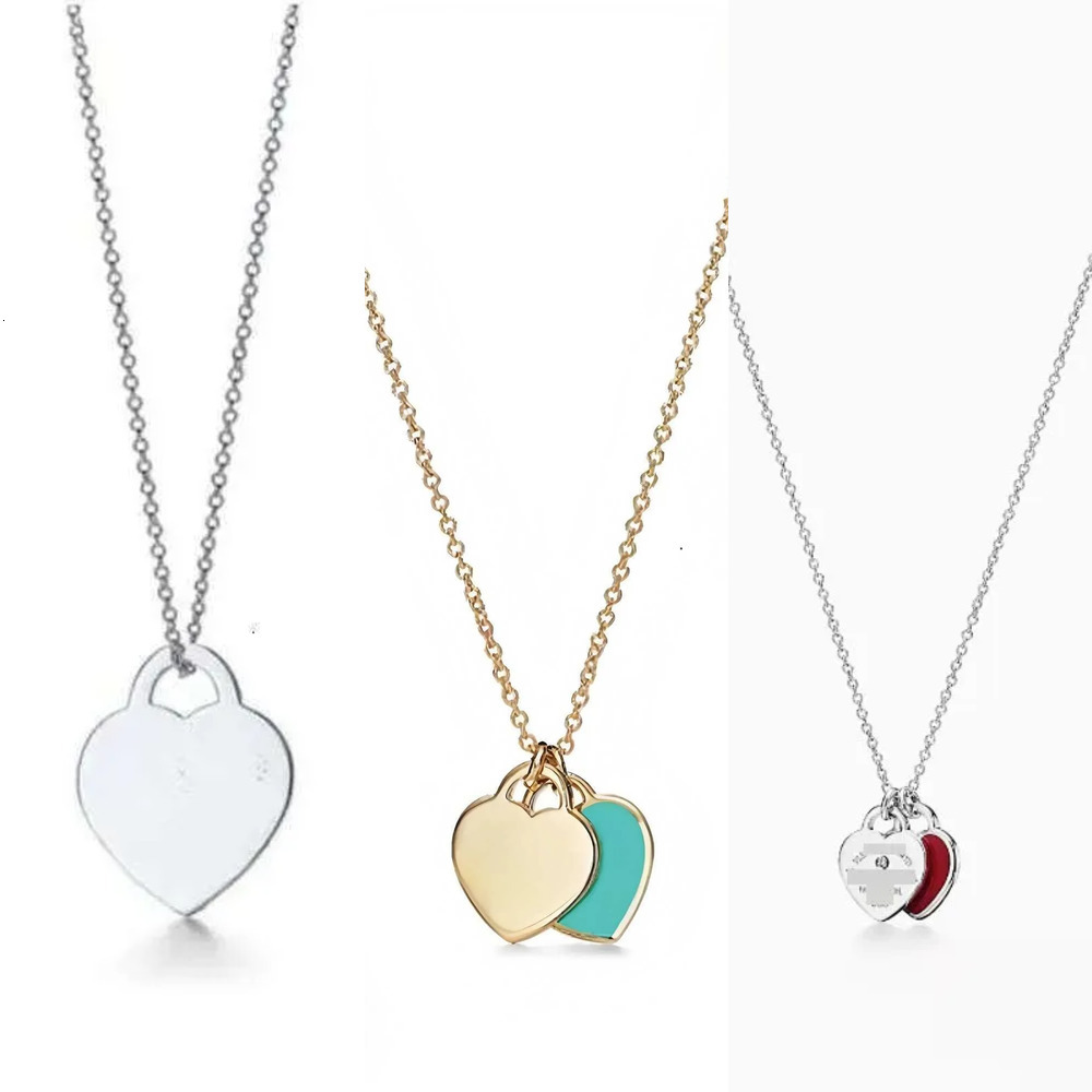 Pendant Necklaces Necklace Womens Heart Necklace Designer Jewellery Chains Pendant Stainless Steel Charm anniversary Gift for Women Gold Plated WW