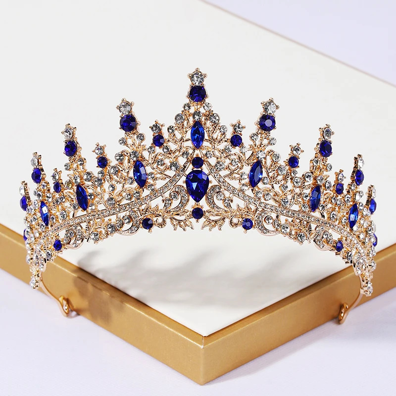 Bride Crown Headwear Female Crystal Rhinestone Wedding Alloy Accessories Jewelry Birthday Little Princess Student Adult Gi 250603