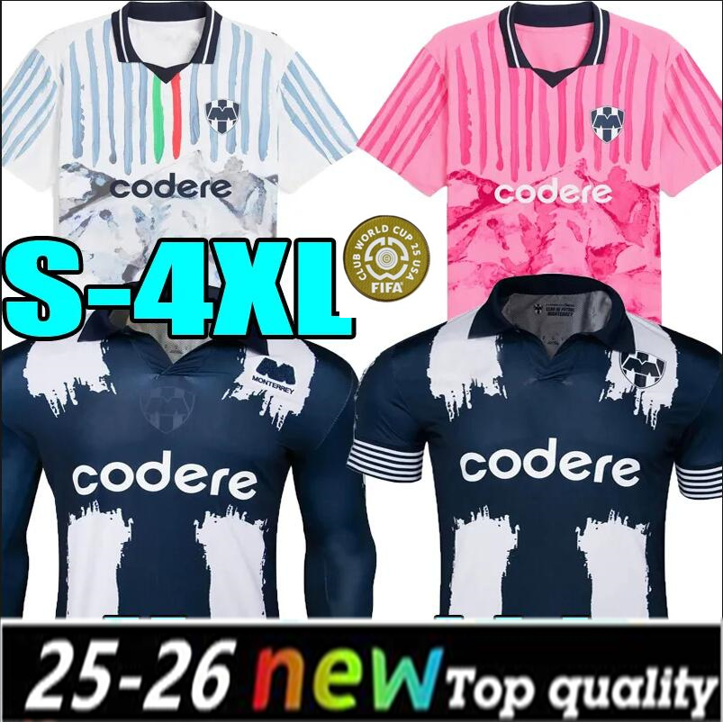 25 26 LIGA MX RAYADOS MONTERREY Soccer Jerseys R.Funes home away R.Funes Mori M.MEZA 23 24 CANALES Mexican League football shirt men Kids Special Edition66