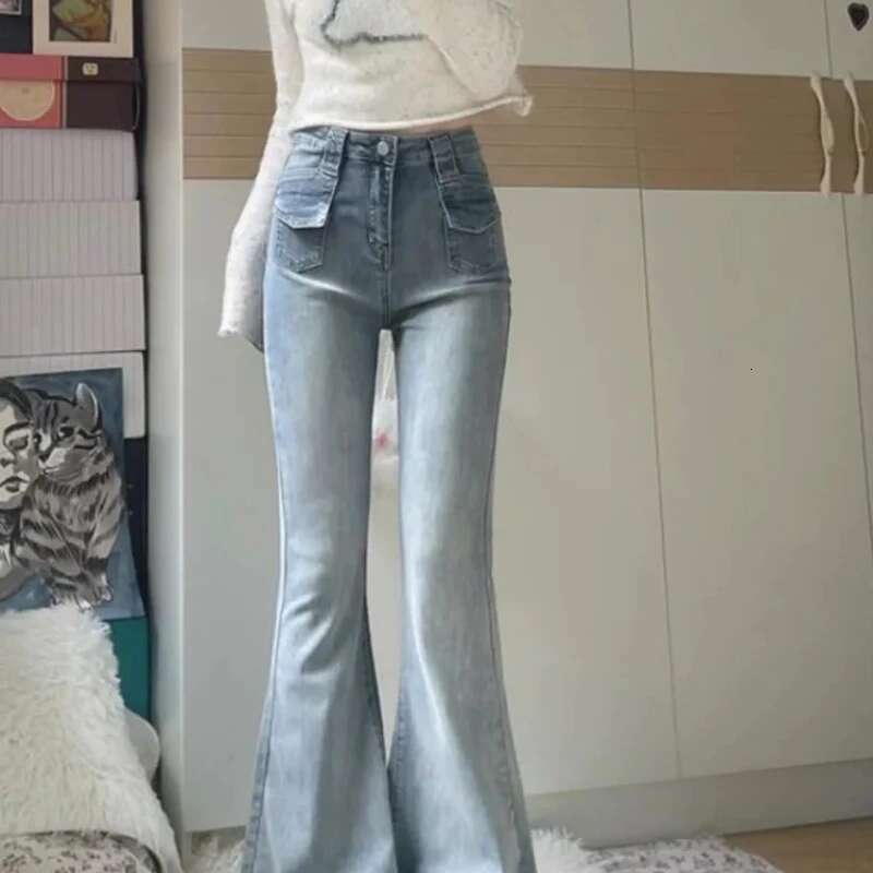 Womens Jeans Summer High Waist Female Cowboy Pants Korean Popular Clothes Pant Aesthetic Size X Larg Gyaru Top Selling Trousers