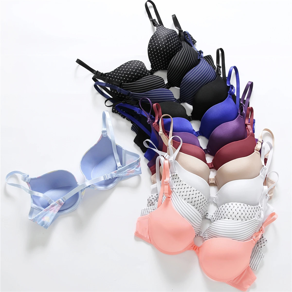 s Bra Sexy Front Closure Bra Women Underwire Lingerie Push Up Bralette Underwear 7 Colors Seamless Bras intimates 250617