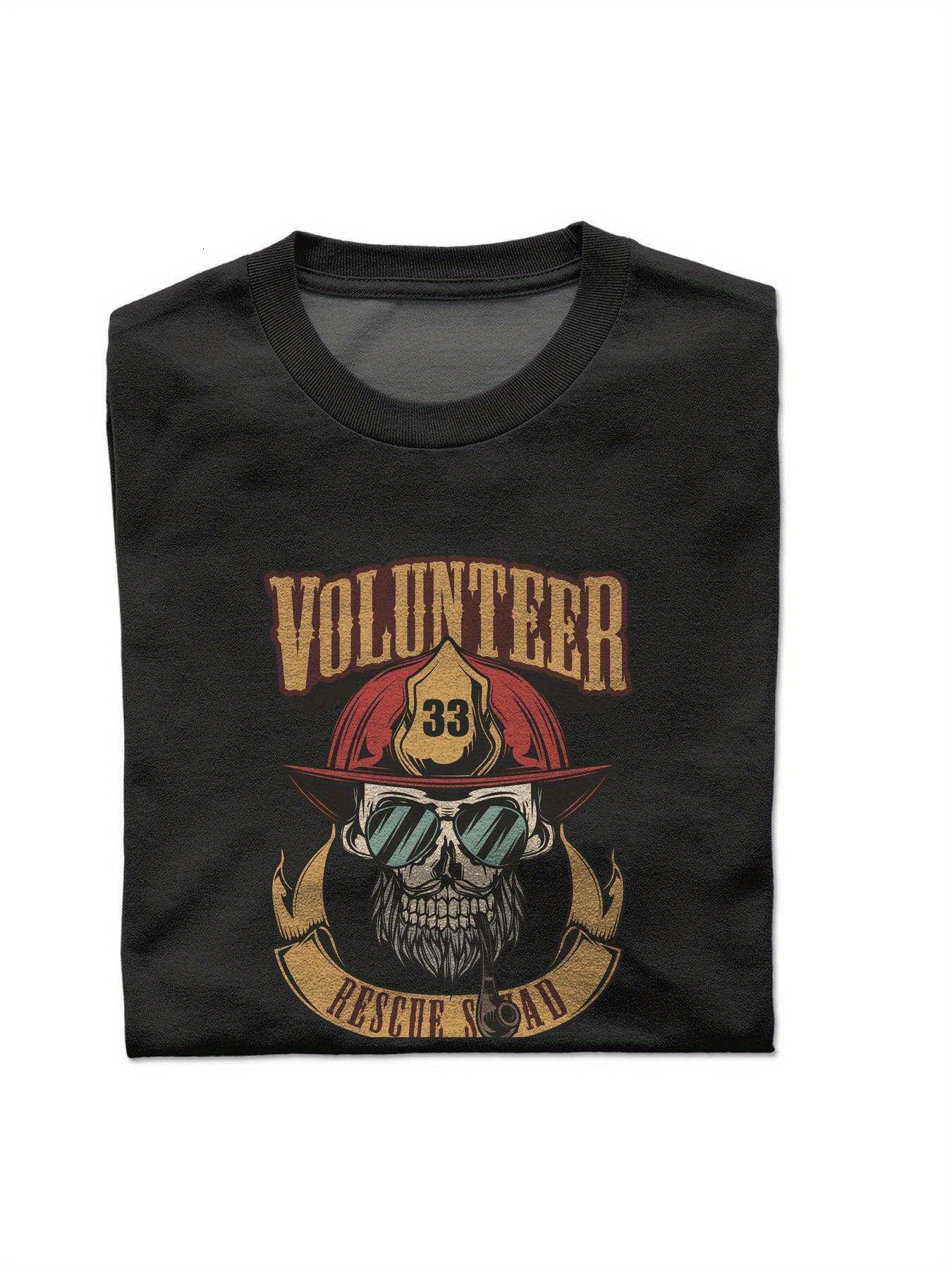 Dongdumaoyi Black T Shirts Short Sleeve S-3Xl Adult Cotton Round Collar White 180G Men Skull 6dcb