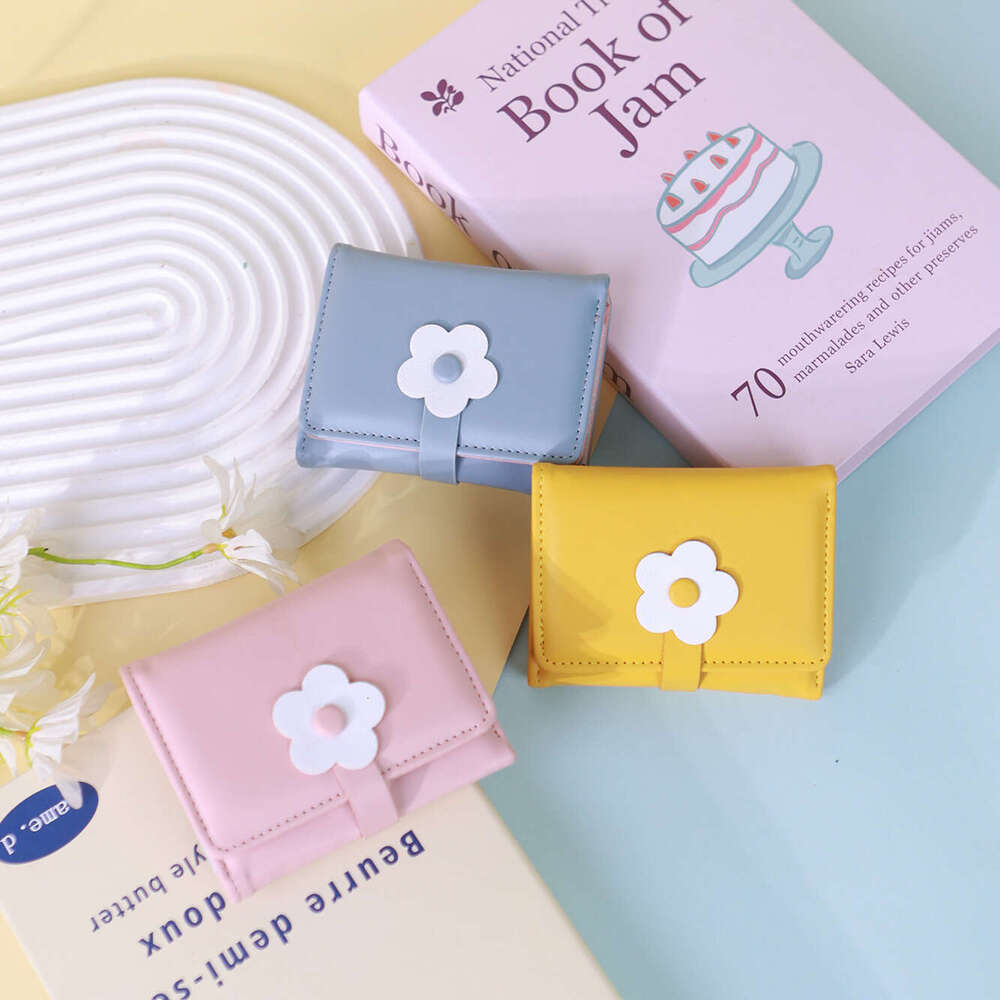 Trendy Wallet INS Women's Short Cute 70% off Flower Fresh Japanese Korean Student Coin Purse
