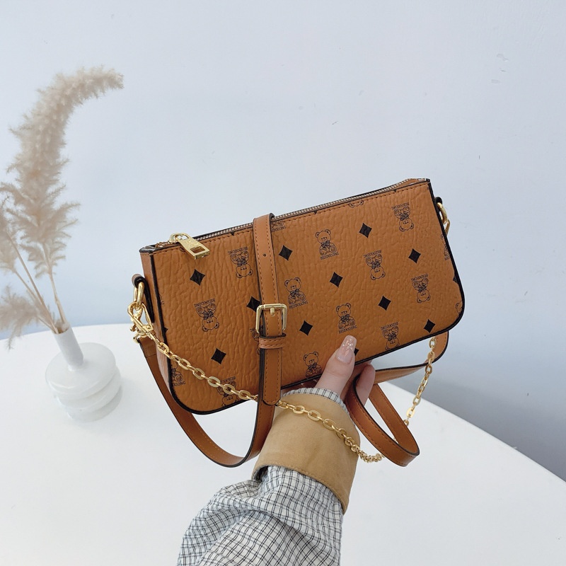 2025 Free Shipping Women's Designer Luxury New Envelope Bag, Vintage Chain Bag, Fashion Shoulder Bag, Crossbody Bag brown