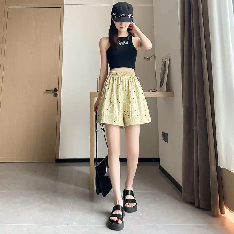 Woman Short Pants Baggy Shorts for Women High Waist Loose Wide Elastic Y2k Harajuku Kpop Aesthetic Wholesale Summer XL Designer