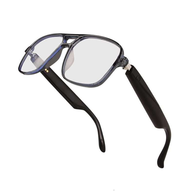 New Smart Bluetooth Glasses Double Beam Color Changing Lenses Anti-Blue Light Music Playback Call Anti-Uv Sunglasses