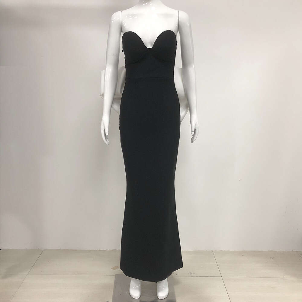 Summer Evening Host Light Luxury Niche High-end Banquet Elegant Bandage Dress