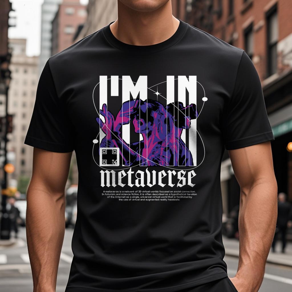 Dongdumaoyi 180G Text T Shirts Space Cotton Short Sleeve Round Collar Black White Men S-3Xl Adult 61a0