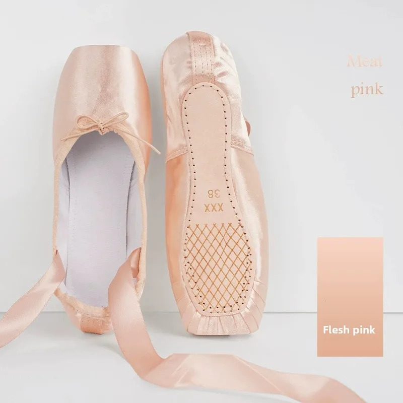 Ballet Shoes Girls Pointe Practice Shoes Dance Shoes Satin LACES Girls Flat Ballet Shoes Sturdy Durable Soft Flexible Kids 250613
