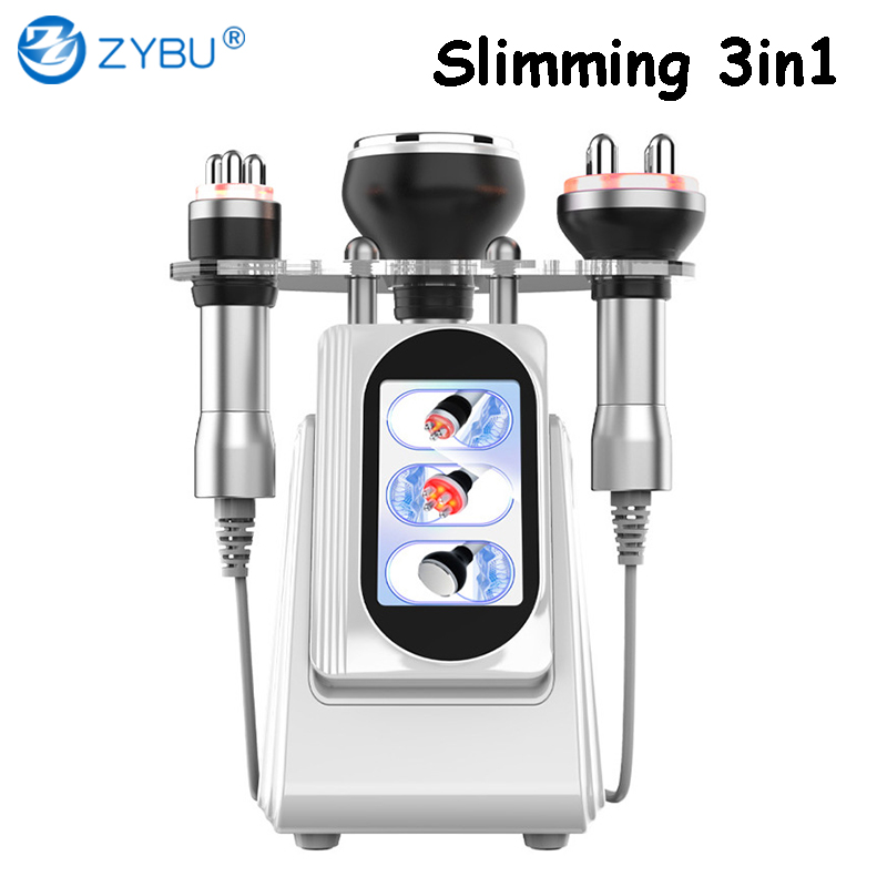 3 in 1 80K Cavitation Ultrasonic Fat Slimming Cellulite Machine Body Shaping Massage RF Facial Skin Tightening Lifting Anti Aging Weight Reduce Device