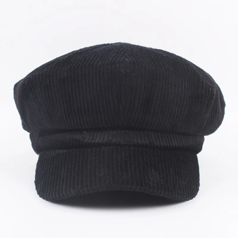 sboy Cap Beret Female Autumn Winter Hats For Women Octagonal Cap Painter Hat Vintage England 250604