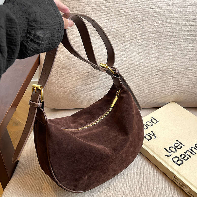 High-End Suede for Women 2025 Autumn Winter New Trendy Fashionable Shoulder Crossbody Dumpling Bag
