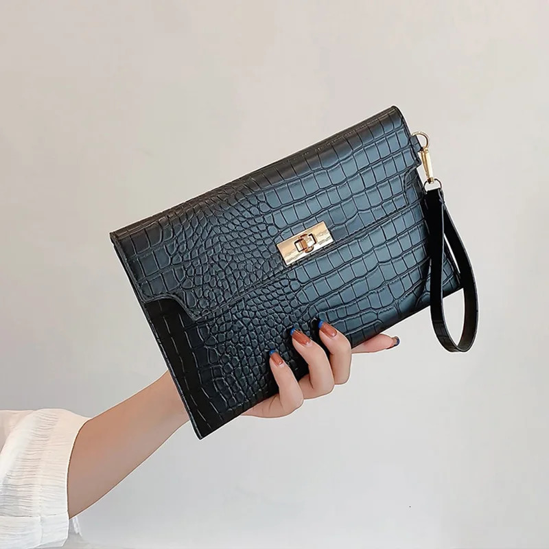 Fashion Women Stone Pattern Handbag And Purse PU Leather Wedding Party Evening Bag Lady Wristlet Clutch Bag Female Envelope Bag 250617