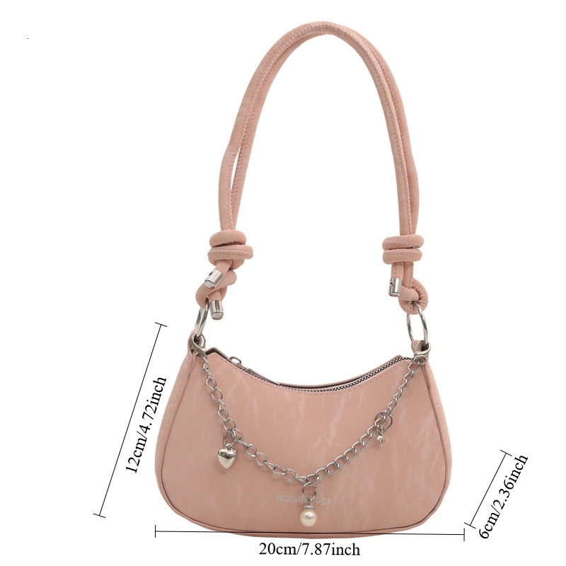 Niche Underarm Bag Womens Summer Korean Version Fashion Chain Shoulder Internet Foreign Style Messenger Bags 250614