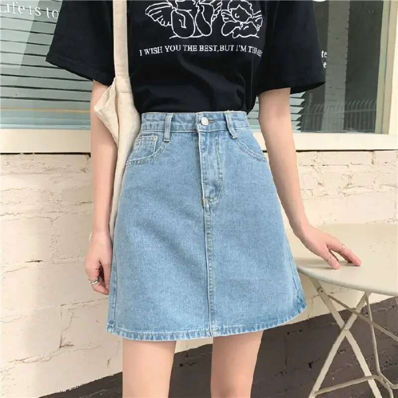 Sexy Short Woman Denim Skirt Vintage Y2k Clothing Sales High Quality Streetwear Aesthetic Trend 2025 Jeans Skirts for Women