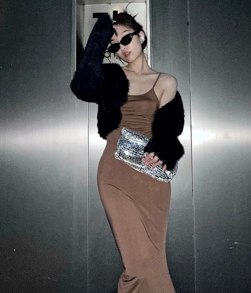 Women Envelope clutch bag Fashion shiny Sequins ladies Clutches Party lady evening bags handbag 250617