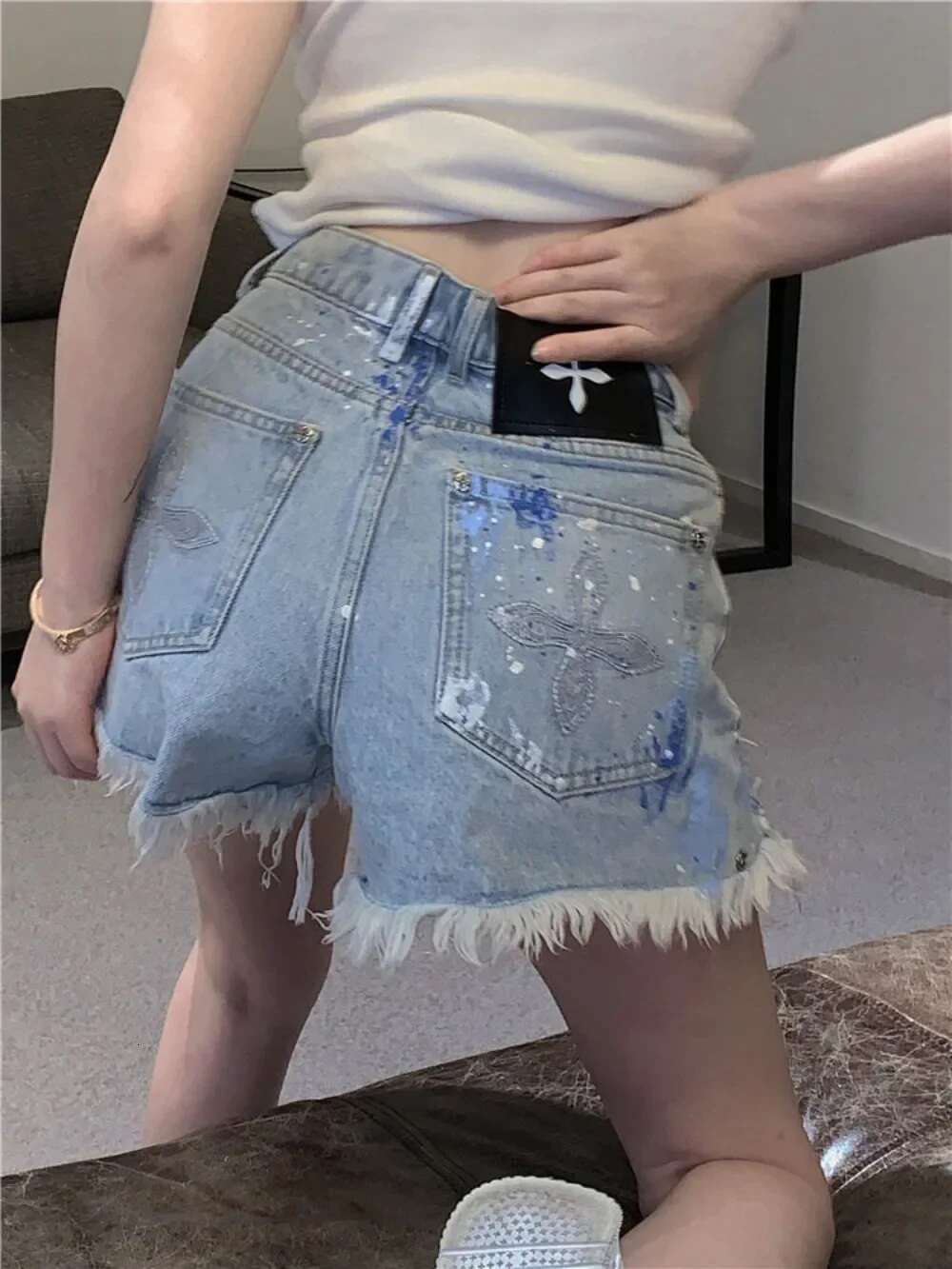 Loose With Waist Pocket Short Jean Pants Woman Designer Low Price Classic Y2k Harajuku Jorts Hot Stretchy Denim Shorts for Women