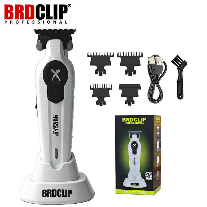 New Professional BRDCLIP FA1C FA1T FK701 White DLC FADE Blade Hair Clipper Shaver Electric Trimmer with Charging Base for Men W241212