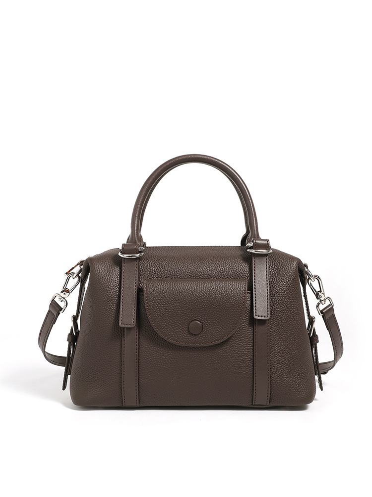 Free Shipping Versatile Handbag For Women Genuine Leather Commuter Shoulder Bag Luxury 2025 New Style Designer Bags Textured Bag Handbag