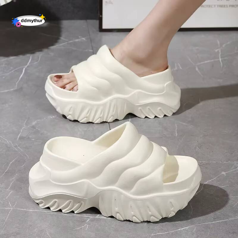 for Women Platform Flat Wedge Ankle Buckle Summer Beach Sandals Open Toe High Heeled Slippers Slip On Slides ddmythur