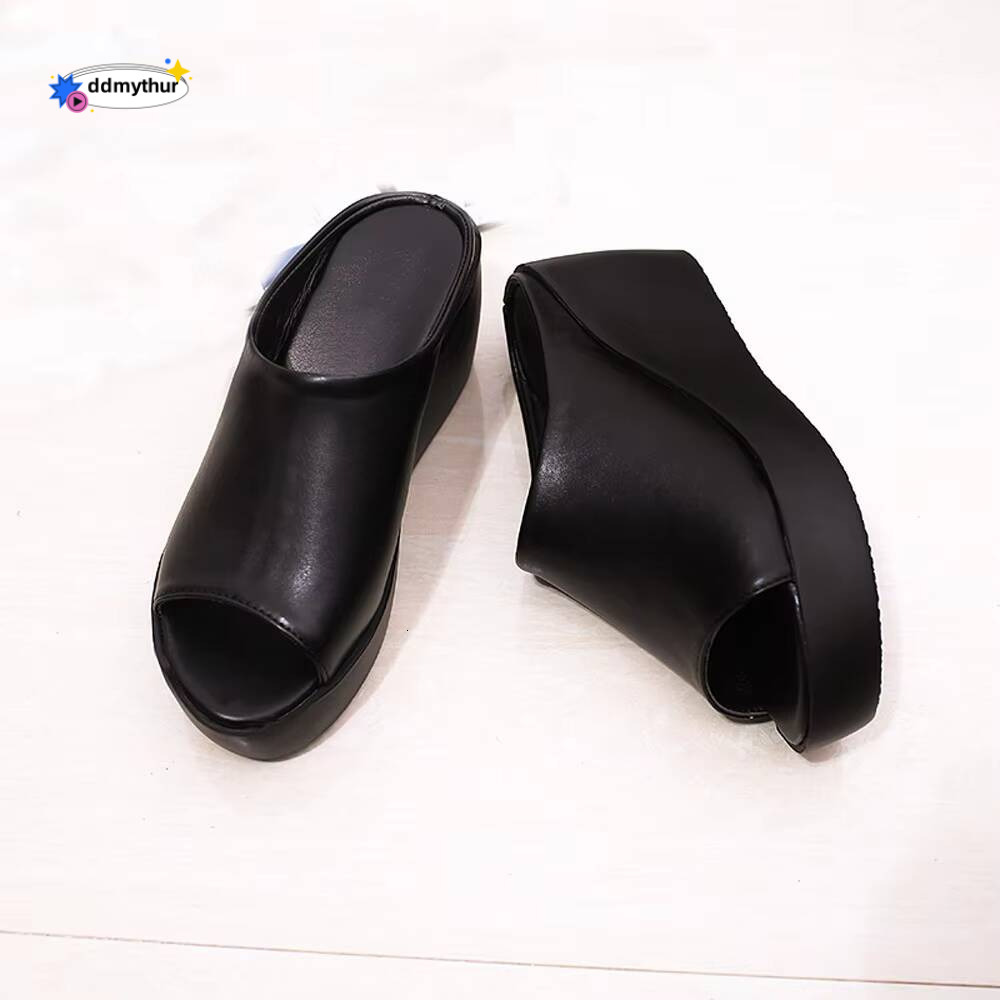 Bottom Summer Slipper Womens Fashion Leisure Peep Toe Slippers Women's Wedge Thick Platform Outdoor Shoes For Women ddmythur