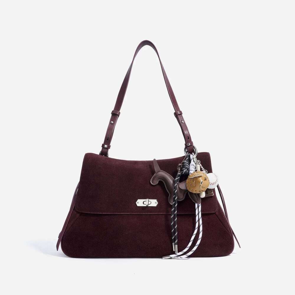 Fashion Women Suede Crossbody Hand Bags New Designer Ladies Genuine Frosted Leather Cross Body Bag