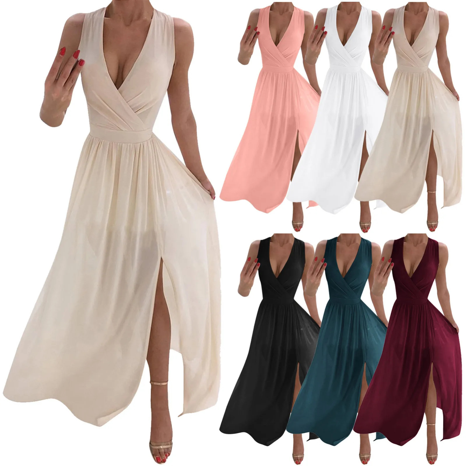 Women Evening Dress Formal Long Summer Female Knitted Home Sexy Prom Vintage Soft Holiday Elegant Party Dress For Ladies 250614