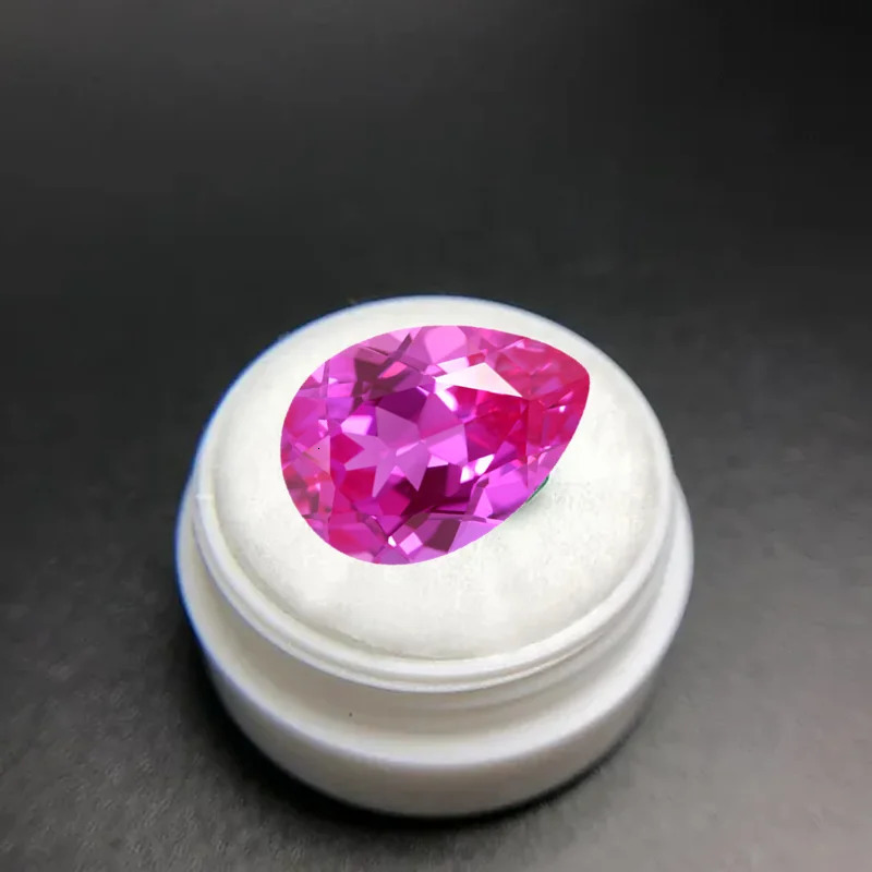 Natural Pink Ruby 13x18mm 15.0Cts Pear Cut VVS Sri-Lanka Loose Gemstone For Diy Jewelry Beads 250617