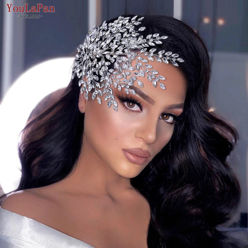 YouLaPan Bling Rhinestone Headband Wedding Headwear Accessories Women Head Jewelry Handmade Bride Banquet Headwear Tiara HP438 250603