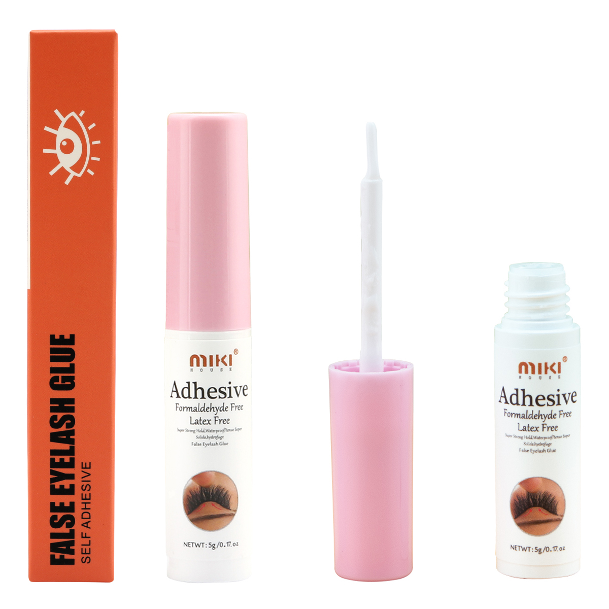 5g false eyelash connection glue, natural and traceless texture, waterproof, sweat-proof, anti-shedding, gentle, suitable for long-term wearing