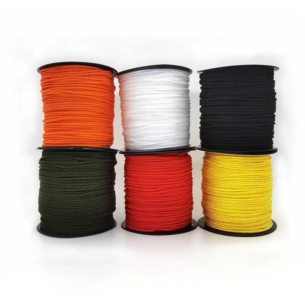 100M One Stand Cores Paracord Rope 2mm Outdoor Polyester Parachute Cord Camping Survival Umbrella Tent Bundlee 250611