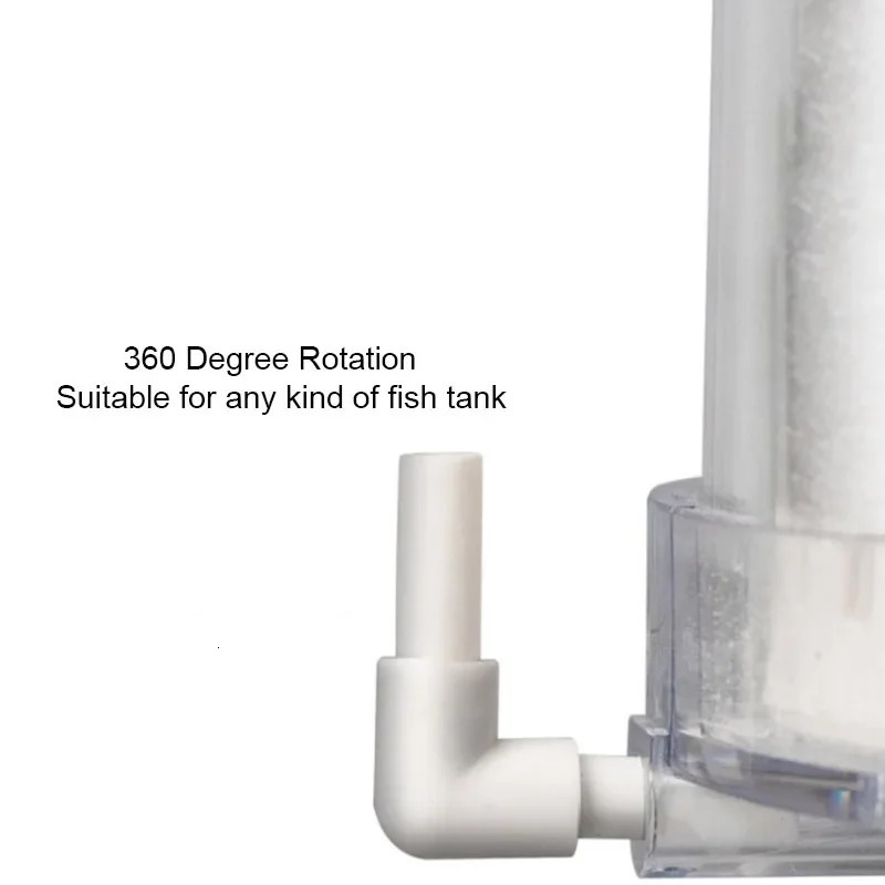 Aquarium Filter Fish Tank Fluidized Moving Bed Filter Bubble Bio Filter Media With Air Stone And Sponge Filters Transparent 250613